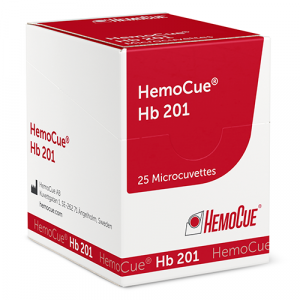 Hemocue HB201+ microcuvetten 25 stuks 