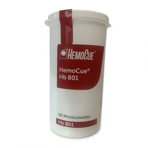 HemoCue 801 Hb cuvetten wit potje, 50st.