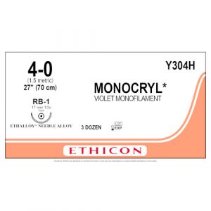 Monocryl 4-0 naald RB-1 MP 70cm  Y304H