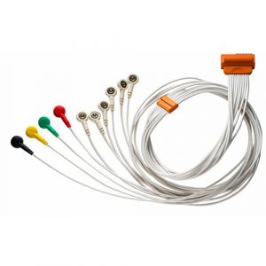 Cardioline ECG patientkabel IEC, 10 wires, snap