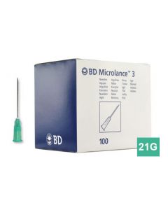 BD Microlance injectienaalden 21G 0.8 x 16mm groen