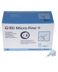 BD Micro-Fine pennaald 0.25mm (31G) x 8mm