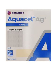 Aquacel Extra Ag steriel 10x10cm