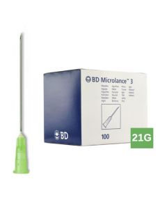 BD Microlance injectienaalden 21G 0.8 x 50mm groen