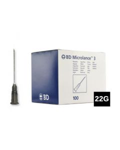 BD Microlance injectienaalden 22G 0.7 x 50mm zwart