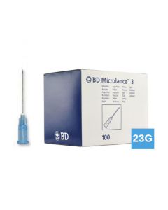 BD Microlance injectienaalden 23G 0,6 x 30mm blauw